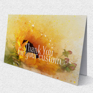Greeting Cards Dl Luxury Single Sided